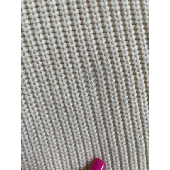 Athleta Asymmetrical Zip Sweater Merion Wool Cream Cozy Warm Size Small - Picture 10 of 10